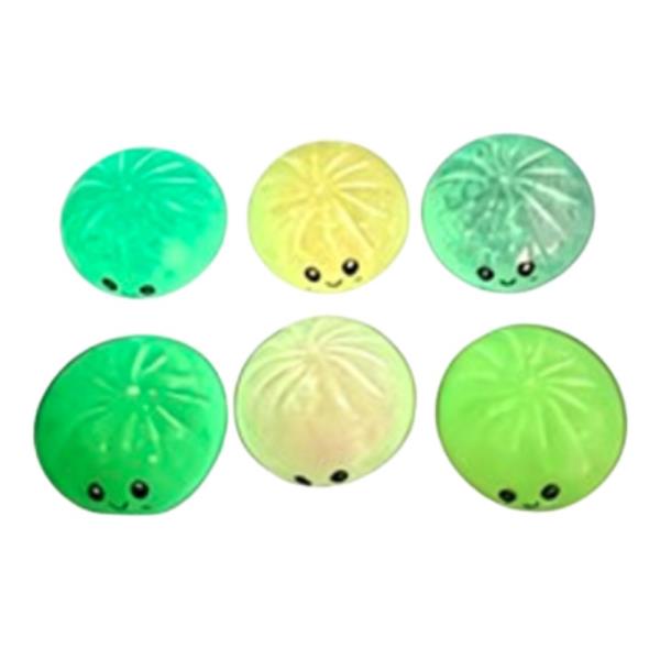 GLOW IN THE DARK DUMPLING SQUISHY SQUEEZE TOY (12 UNITS)