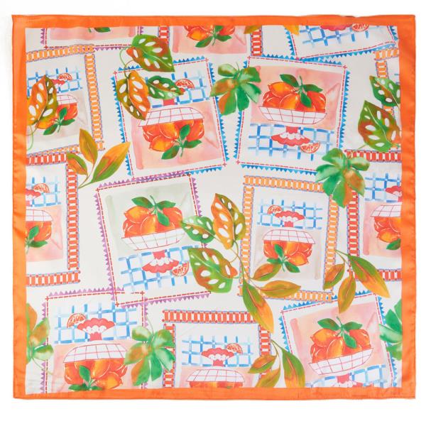 VIBRANT SUMMER FRUIT PRINT BANDANA