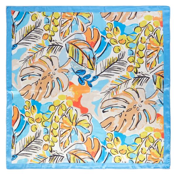 WATERCOLOR TROPICAL LEAF PRINT BANDANA