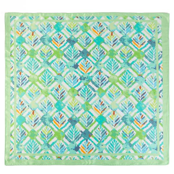 WATERCOLOR TROPICAL LEAF PRINT BANDANA