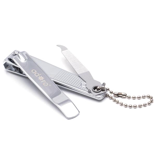 ADORO TOE NAIL CLIPPER STRAIGHT W CHAIN AND FILE SET (36 UNITS)