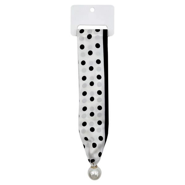 POLKA DOT SCARF NECKLACE