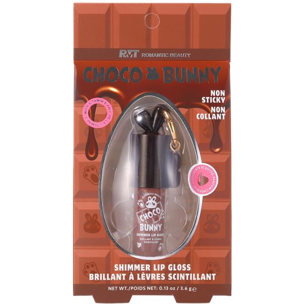 ROMANTIC BEAUTY CHOCO BUNNY SHIMMER LIP GLOSS (12 UNITS)