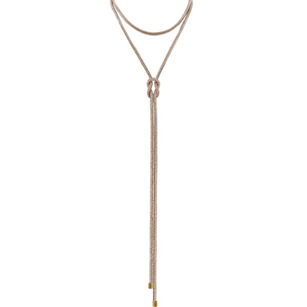 RHINESTONE CORD NECKLACE